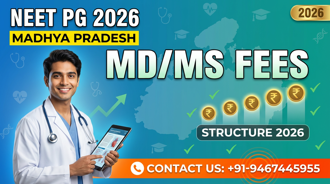 NEET PG 2026 : Madhya Pradesh MD/MS Fees Structure 2026